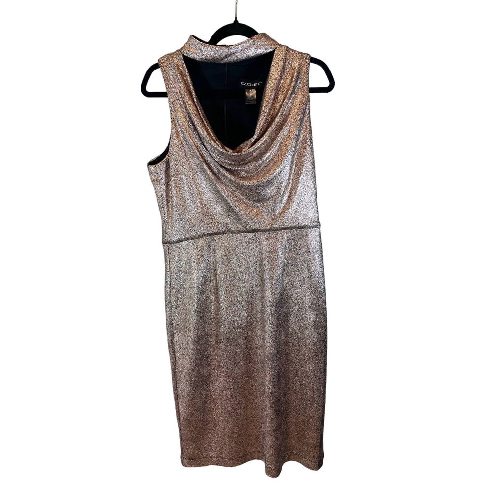 Cachet Cowl Neckline Dress - Size 10 - See Description